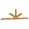 Ekena Millwork Richland Rough Sawn Timber Gable Bracket, Western Red Cedar, 108"W x 27"H x 2"D x 4"F, 6/12 Pitch GBW108X27X0204RIC00RWR - alternate 4